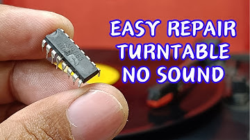 Turntable POWER ON and SPIN but NO SOUND? Repair Guide for Beginners