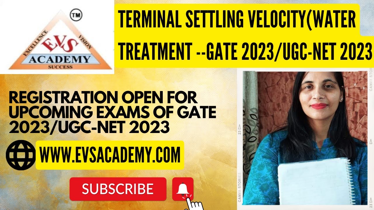 TERMINAL SETTLING VELOCITY(WATER TREATMENT).EVSACADEMY