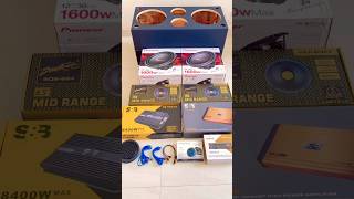pioneer 2 subwoofer 4 mid speaker music system | pioneer tractor Music system price #shortsviral