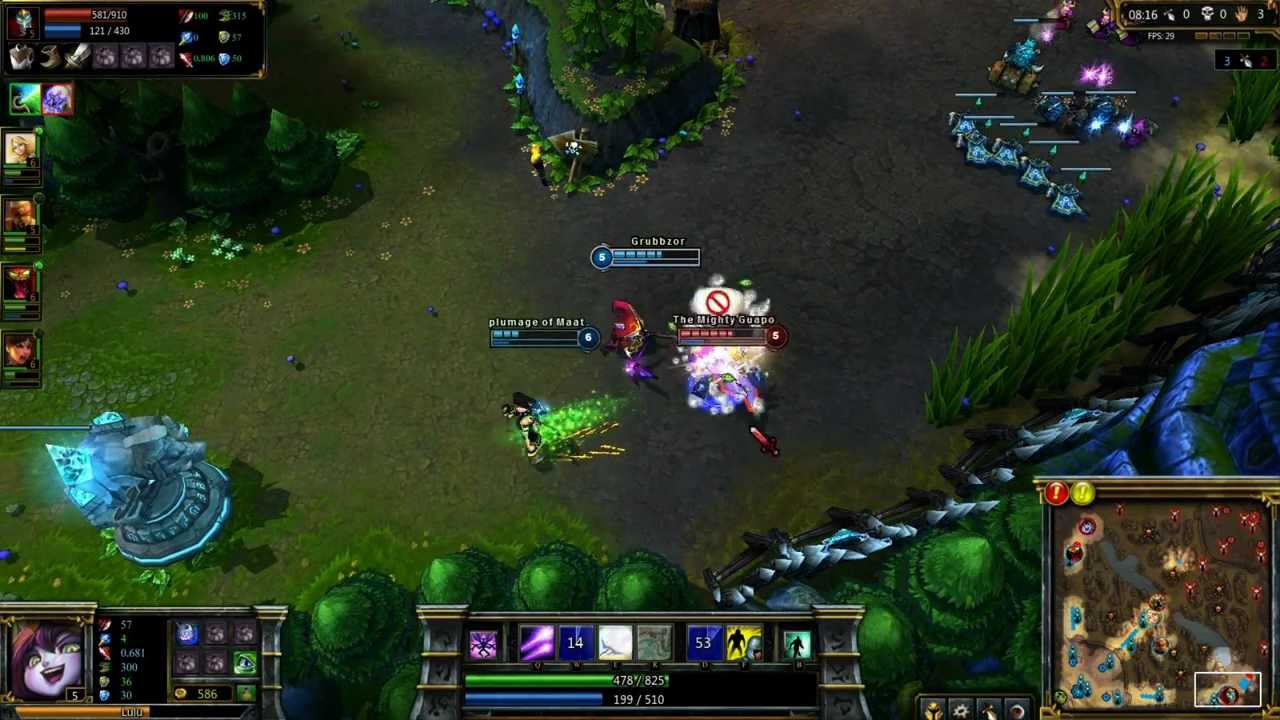 League of Legends Fail Shaco Gank