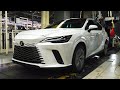 The allnew 2023 lexus rx  production line at tmmc plant in canada