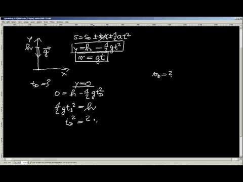 Video: Jak zjistíte počáteční pád ve volném pádu?