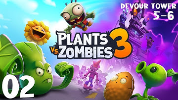 Devour Tower 5–6 Plants vs. Zombies 3 Gameplay (no commentary)