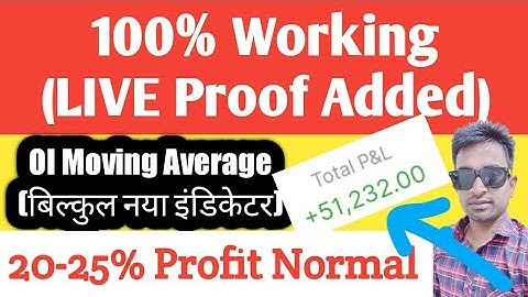 Open Interest Trading Strategy ❤️25% Profit❤️| Open Interest Moving Average Explained