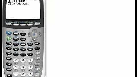 Clear memory TI calculator