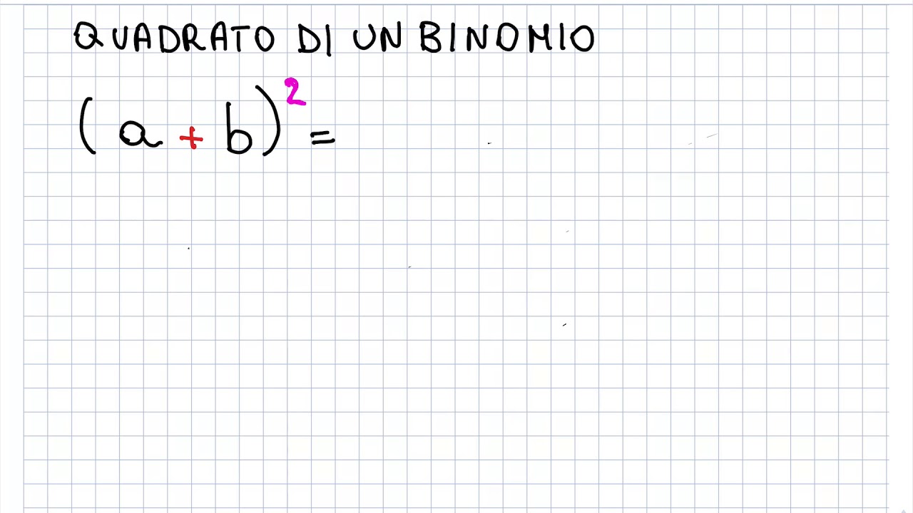 CL001 QUADRATO DI UN BINOMIO PARTE 1 YouTube CL001 QUADRATO DI UN BINOMIO PARTE 1 YouTube