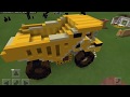 Minecraft MACHINERY excavator, trucks, mining equipment