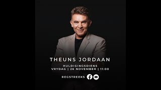 Theuns Jordaan - Huldigingsdiens