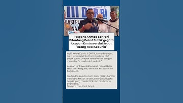 Ditantang Debat Warganet Usai Sebut "Orang Tolol Sedunia", Anggota DPR Ahmad Sahroni Beri Penjelasan