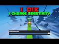 If I DIE I Change My Sensitvity in Bloxd Skywars !!