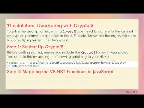 Decrypting Encrypted Data with CryptoJS