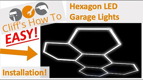 Hexagon LED Garage Light Installation