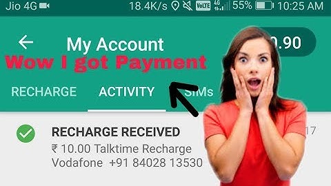 Mcent Browser Recharge Payment Proof