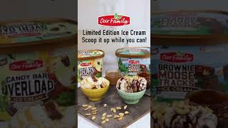 Limited Edition Ice Cream from Our Family - Brownie Moose Tracks® & Candy Bar Overload