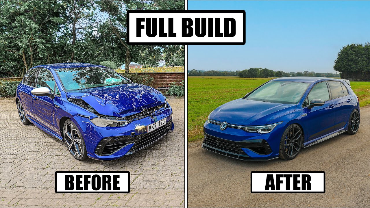 FULL BUILD - REBUILDING A CRASH DAMAGED VW MK8 GOLF R