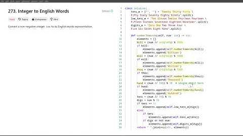 [August 7, 2024, LeetCode daily] 273. Integer to English Words - Python, solution explained