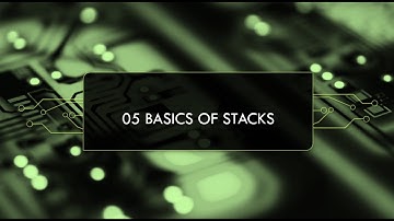 COMP 2503 - 05 Basics of Stacks