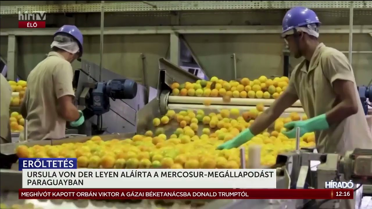 Aláírta a Mercosur-megállapodást Ursula von der Leyen - HírTV
