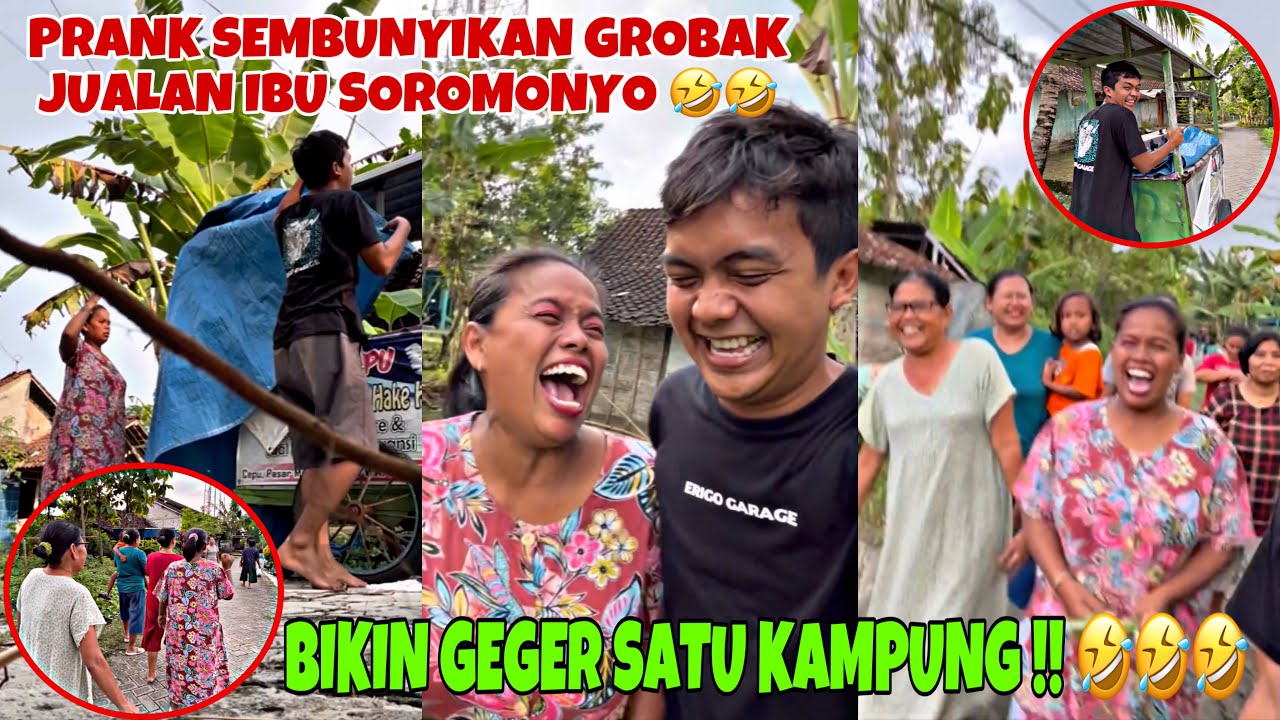 PRANK SEMBUNYIKAN GEROBAK USAHA TETANGGA BERSAMA SIMBOK !🤣🤯 ( Bikin Satu Kampung Heboh 🔥 )