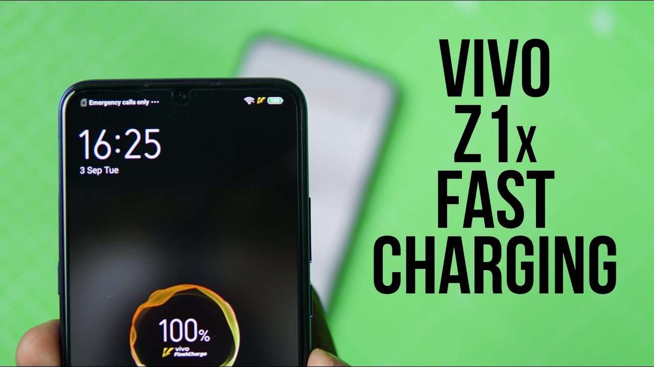Vivo Z1x Fast Charging Speed, 22.5W Flash Charger Test - How much time