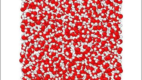 MD Simulations of Water Molecules