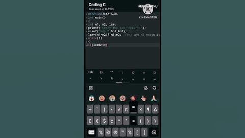 Lcm in c language program #youtubeshorts #shorts write a program to find Lcm in c language #coding