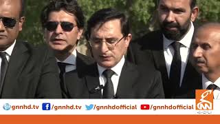 Gohar Khan Media Talk after Important Meeting with Imran Khan