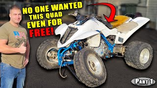 Owner had to convince me to take this quad for free (yes its that bad) ASPCA Raptor Part 1