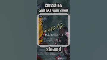 Thumbnail of Sunglasses Kid - Falling in love at the drive in - SUBSCRIBE AND ASK YOUR OWN! #music #slowedreverb