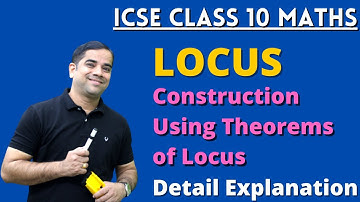 How to find a Point which is equidistant from three given non-collinear points | Locus | ICSE Maths