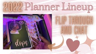 My Current 2022 Planner Lineup EXPLAINED| Flip through and Chat | Planner Black Girl Magic