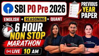 SBI PO Marathon Class 2026 | SBI PO 2026 Preparation | English, Quant & Reasoning | 6-Hour Marathon