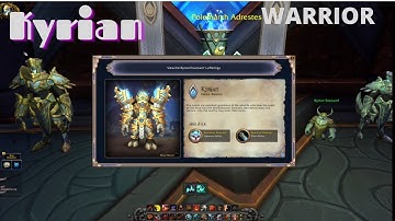 World of Warcraft Shadowlands Warrior Kyrian covenant abilities and armour