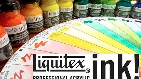 LIQUITEX DEMO Acrylic Ink 35 Colours PART 2!