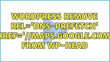 Wordpress: Remove rel=
