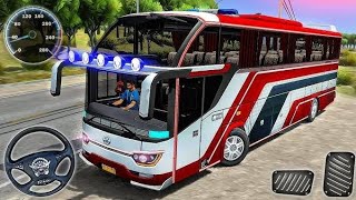 バスシミュレーターインドネシアコーチバス運転|ユーロバスシミュレーター2025 Androidゲームプレイ screenshot 3
