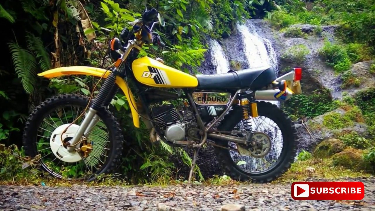 Modifikasi Motor Trail Adventure Tua Dt100 Menggunakan Silencer