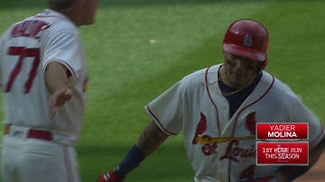 ARI@STL: Molina drives in two with home run