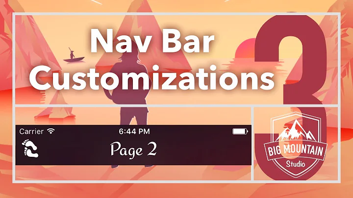 Customizing the Nav Bar Part 3: Back Button (iOS, Xcode 8, Swift 3)