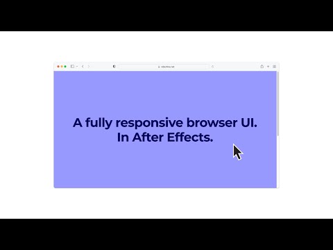 Browser UI – After Effects Template