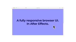 Browser UI – After Effects Template