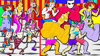 Удивительный Цифровой Цирк Стали Самыми Сильными Качками The Amazing Digital Circus Мультик Анимация