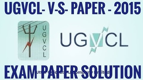UGVCL- V - S- PAPER -2015 EXAM PAPER SOLUTION #pgvcl #dgvcl #mgvcl #ugvcl #getco #geb #itiexam #iti