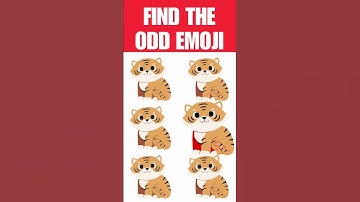 CAN YOU FIND THE ODD EMOJI? #games #riddles #riddle_challenge #puzzlegame #guessthelogo