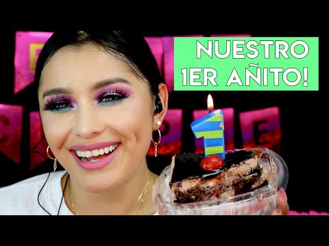 🍰 ¡FIESTA VIRTUAL! 🎉ASMR comiendo PASTEL + VISUALES I 🎁 1 AÑO CON EL CANAL  I Ges ASMR