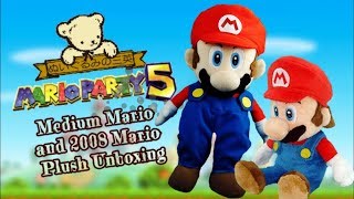 San-ei - Mario Party 5 - Medium Mario and 2008 Mario Plush Unboxing
