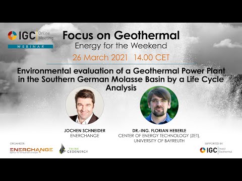 Focus on Geothermal: Florian Heberle: Environmental evaluation of a Geothermal Power Plant