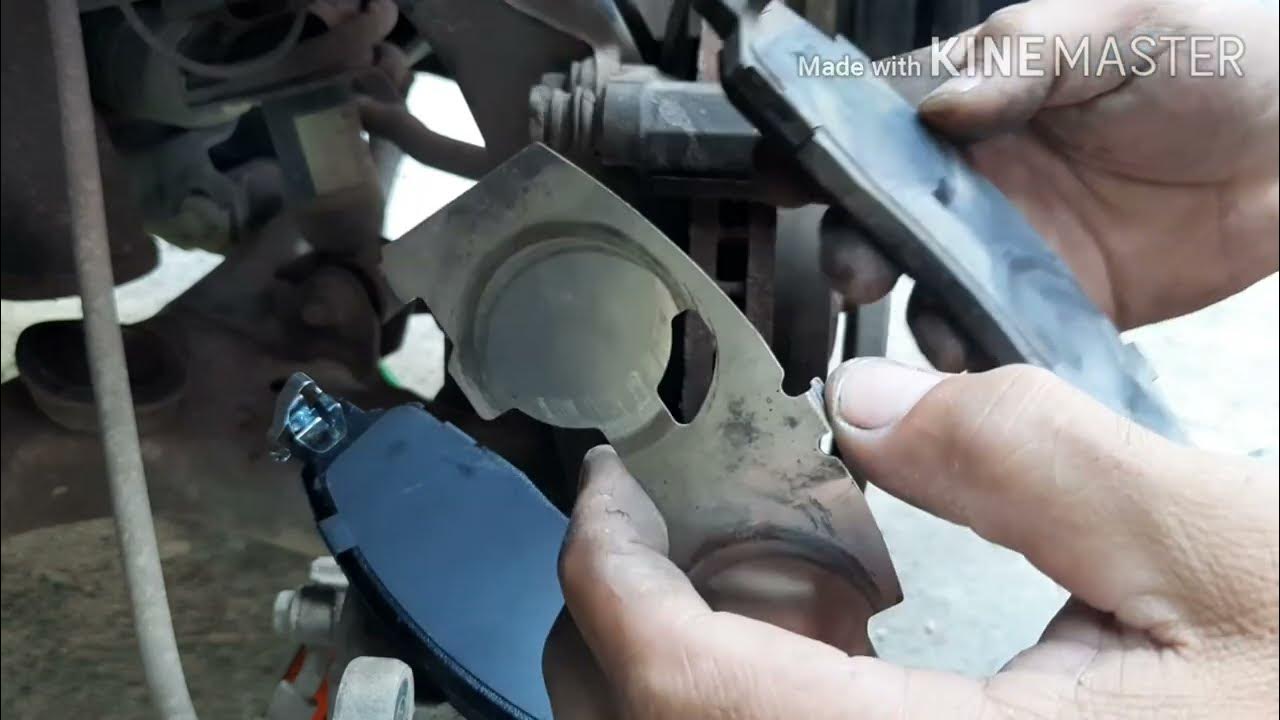How to change brake pads DIY procedure on a nissan navarra YouTube