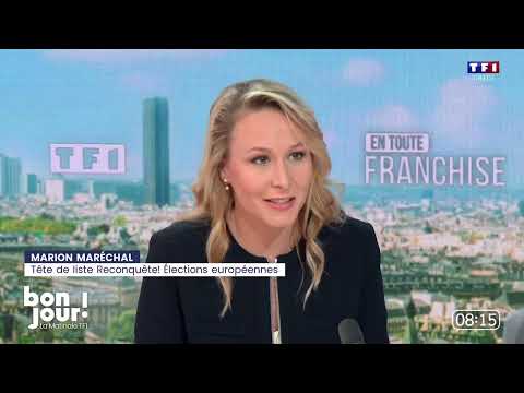 Marion Maréchal invitée de la matinale sur TF1