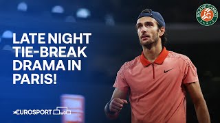 EPIC TIE-BREAK between Novak Djokovic & Lorenzo Musetti 🔥🎾 | French Open 2024 Highlights 🇫🇷